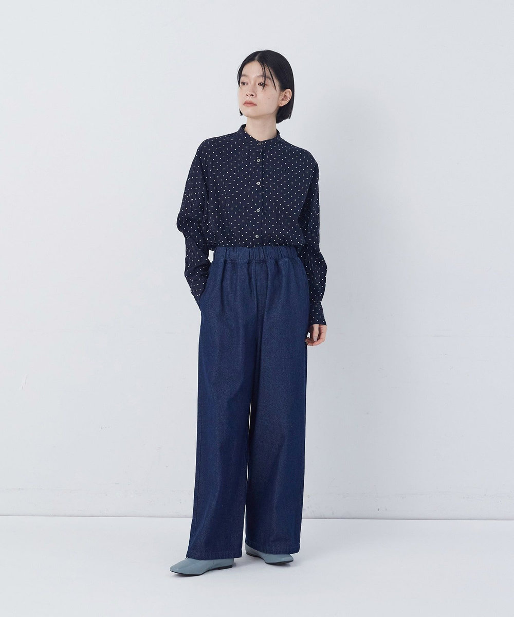 congés payés ADIEU TRISTESSE 【FAVE】ストレートパンツ インディゴブルー