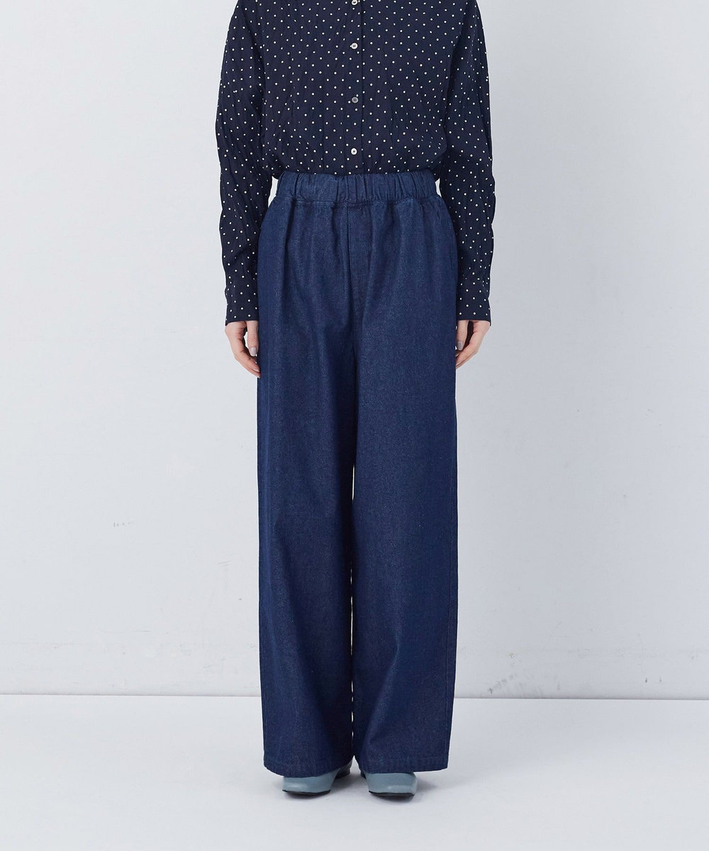 congés payés ADIEU TRISTESSE 【FAVE】ストレートパンツ インディゴブルー