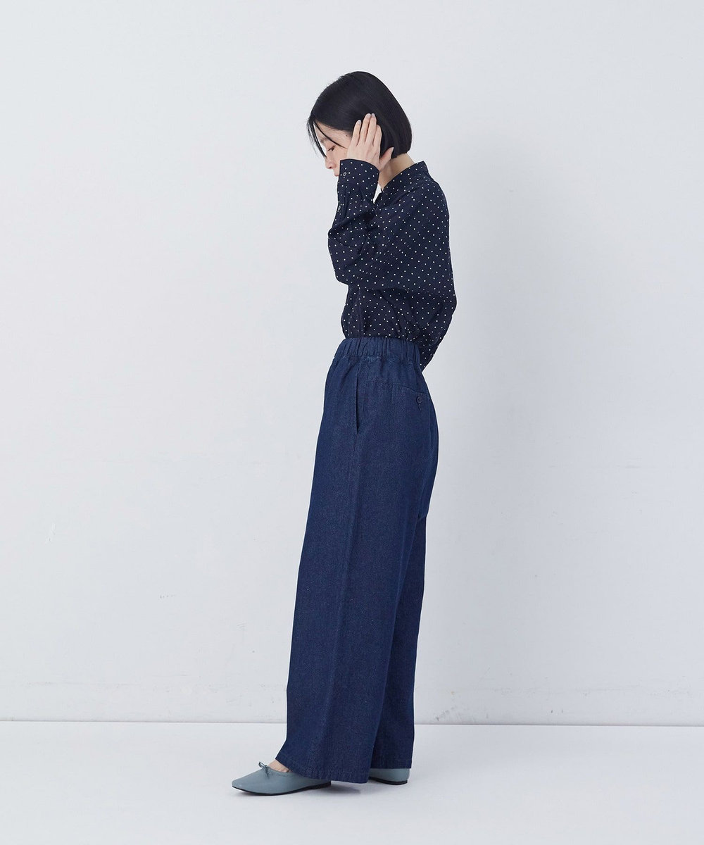 congés payés ADIEU TRISTESSE 【FAVE】ストレートパンツ インディゴブルー