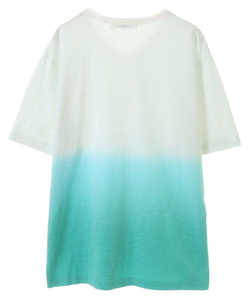 UNION STATION 20/-スラブ天竺段染めＴシャツ グリーン