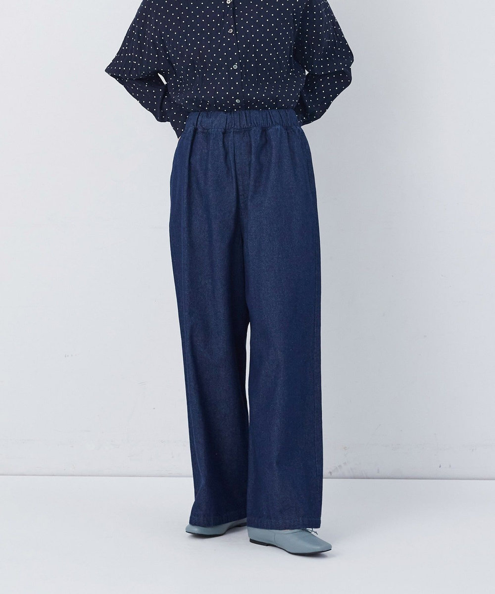 congés payés ADIEU TRISTESSE 【FAVE】ストレートパンツ インディゴブルー