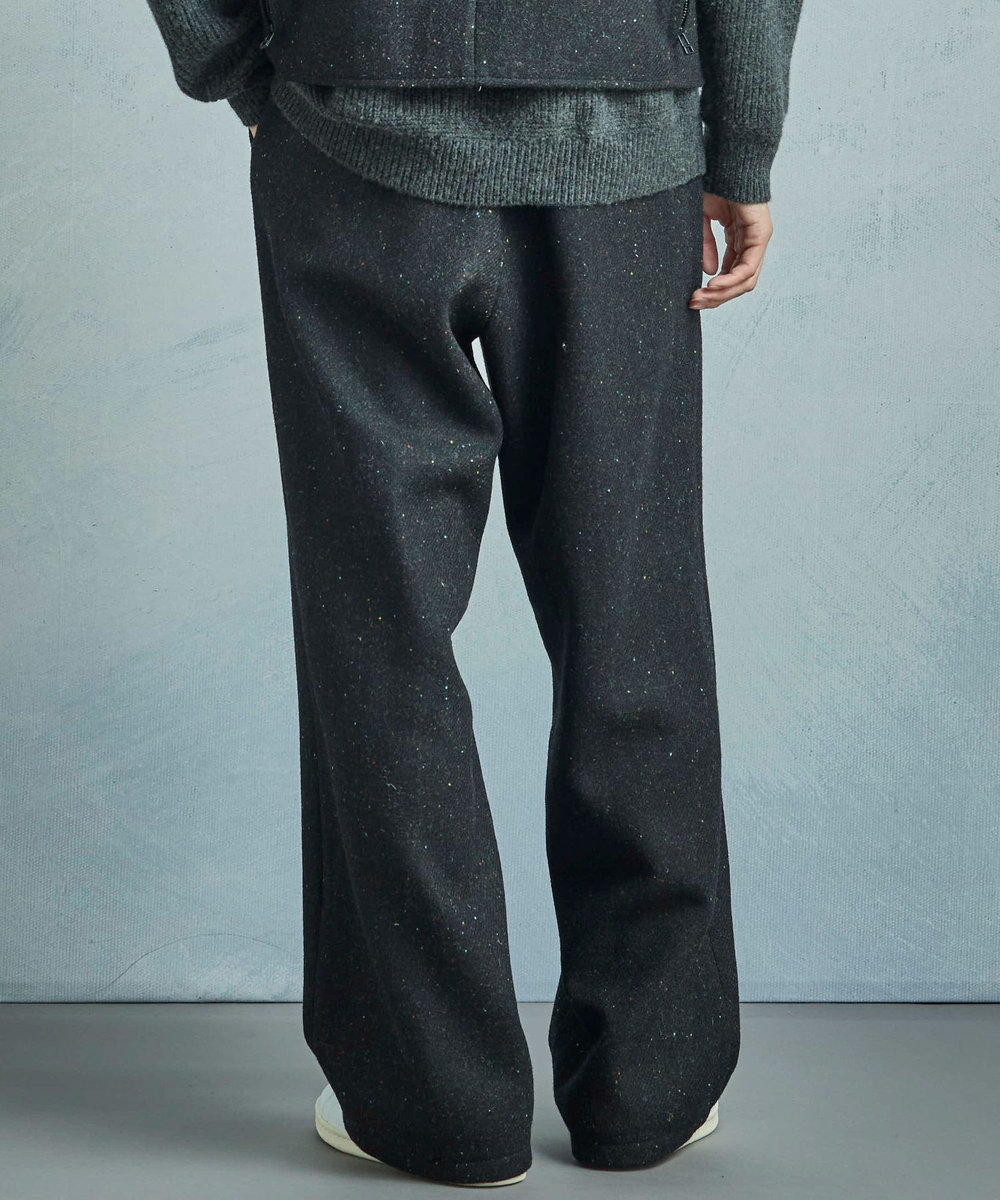MEN'S BIGI 【50th Anniv . 菊池武夫】HARRIS TWEED COLOR NEP PANTS ブラック