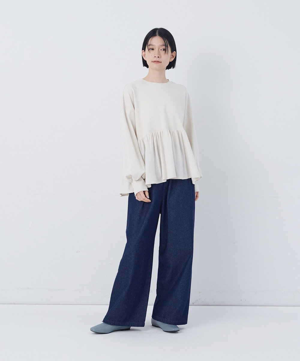 congés payés ADIEU TRISTESSE 【FAVE】ストレートパンツ インディゴブルー