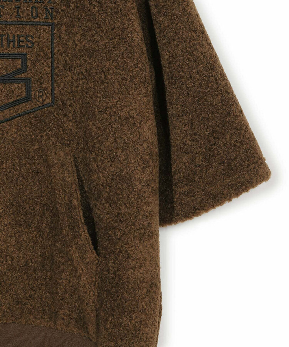 MEN'S BIGI 【50th Anniv . 菊池武夫】WOOL BOA HOODIE ブラウン