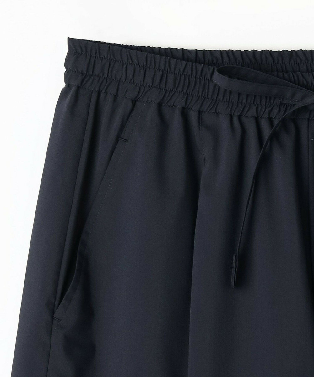 L'EQUIPE ミストプレーンストレッチワイドパンツ ネイビー