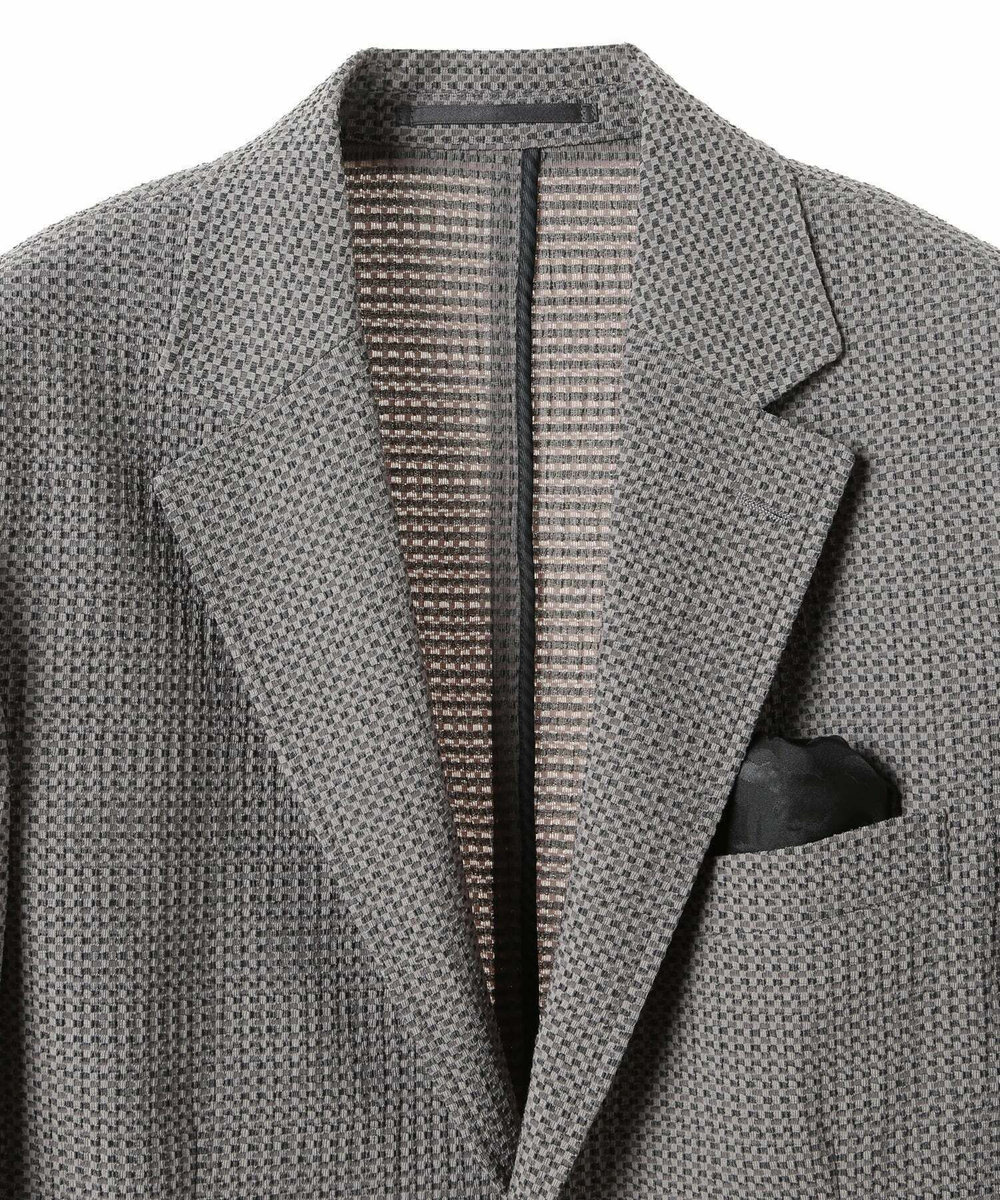 MEN'S BIGI 3Dサッカープリントストレッチジャケット＜EASY CARE＞ グレー