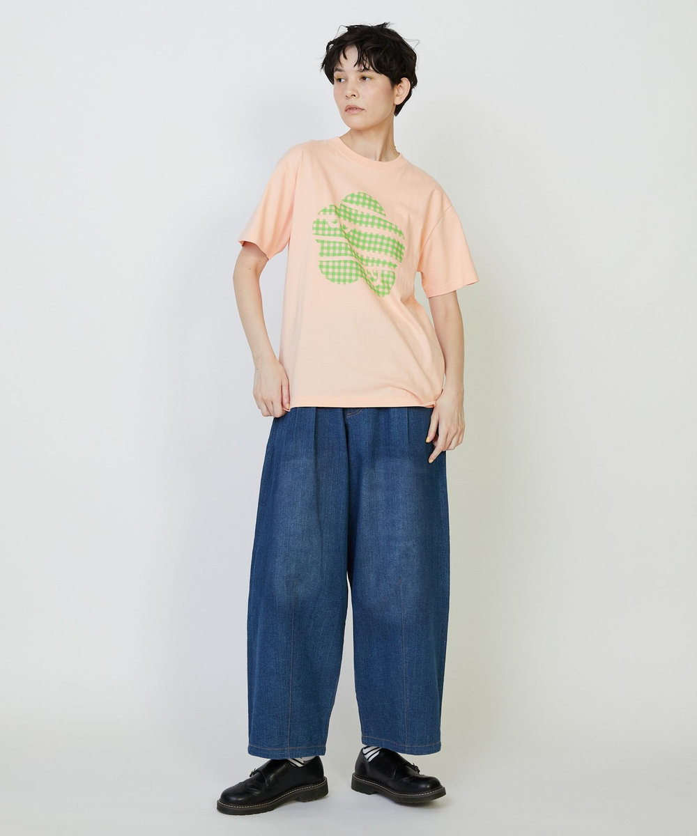 FRAPBOIS ギンガムパーキー Tシャツ ピンク