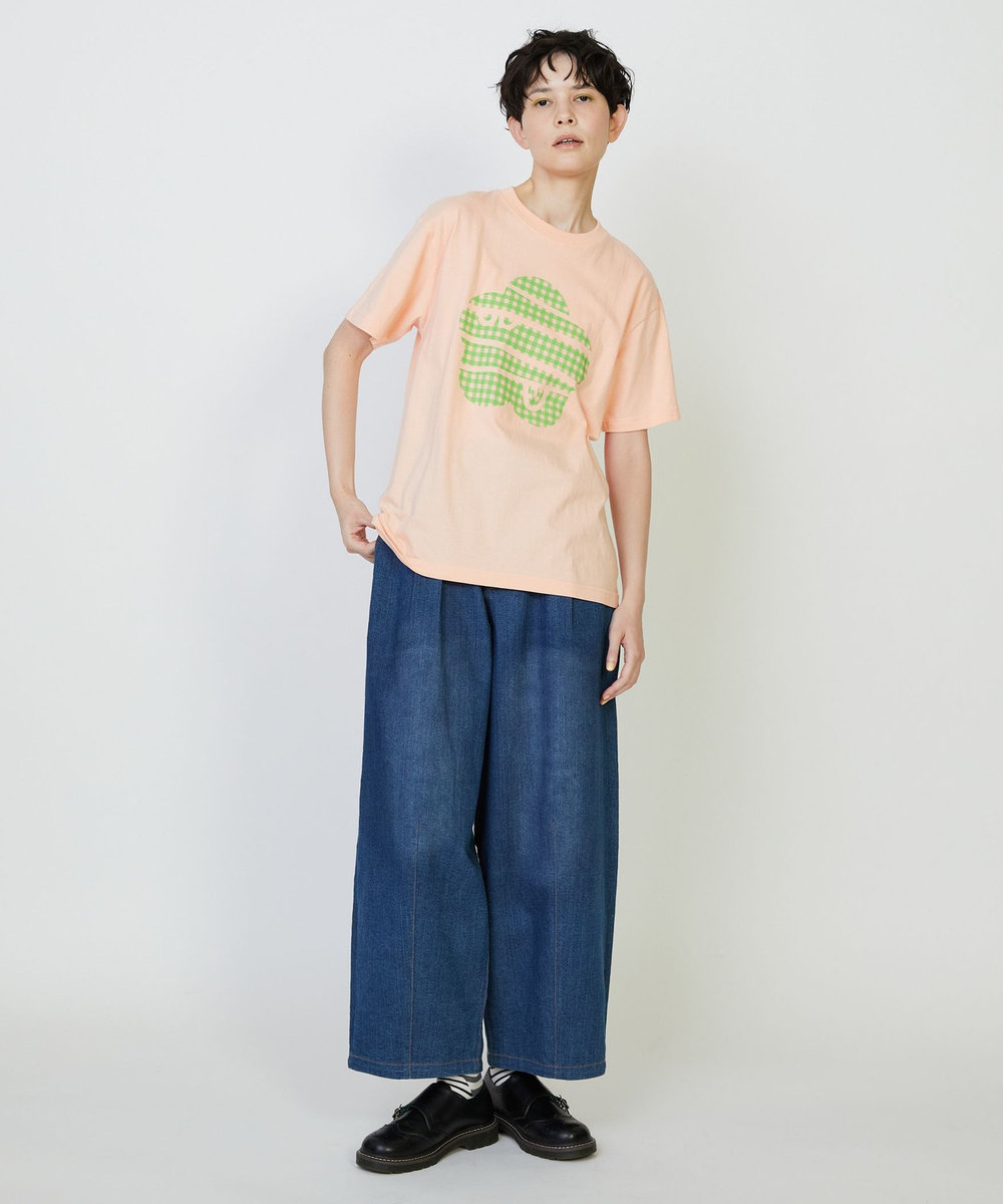 FRAPBOIS ギンガムパーキー Tシャツ ピンク