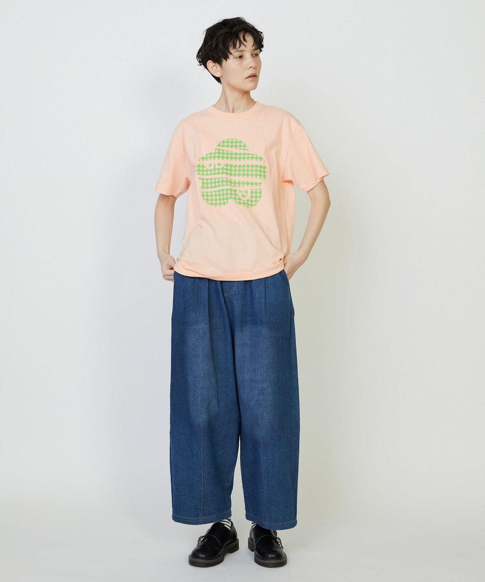 FRAPBOIS ギンガムパーキー Tシャツ ピンク