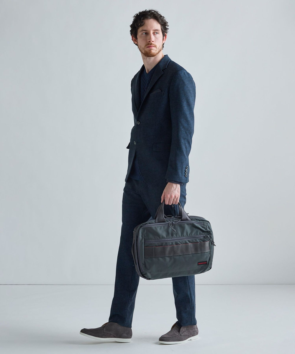 MEN'S BIGI 【BRIEFING/ブリーフィング】BS BOX 2WAY PACK AG ブリーフケース グレー