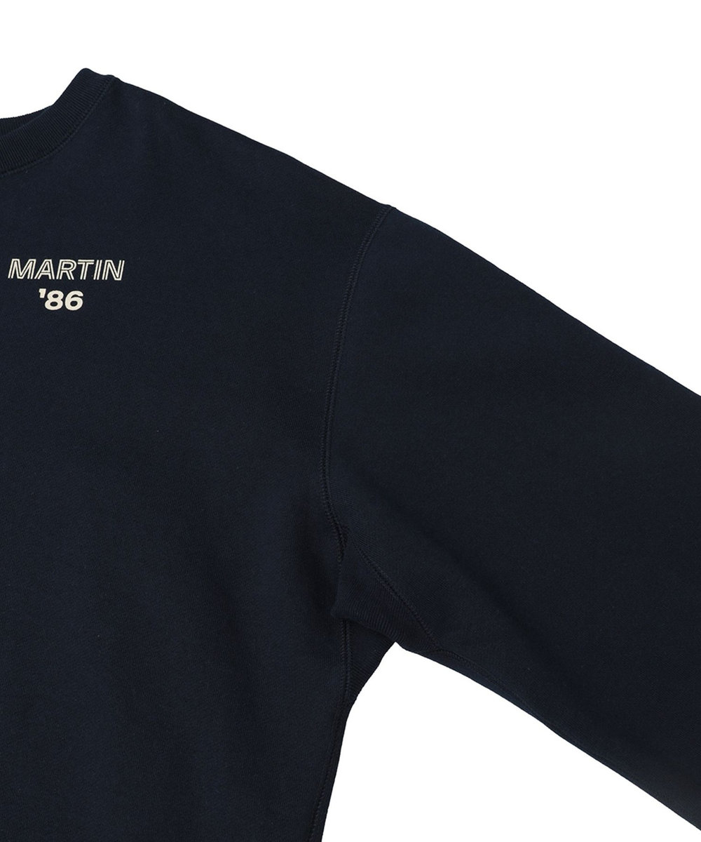 1er Arrondissement ＜IRONING (アイロニング)＞ロゴスウェットショートプルオーバー ネイビー