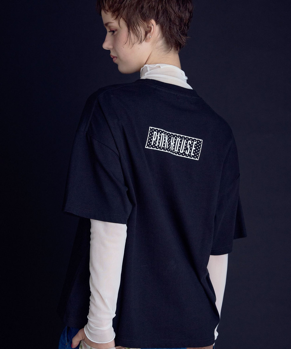 FRAPBOIS プリントTシャツ ブラック