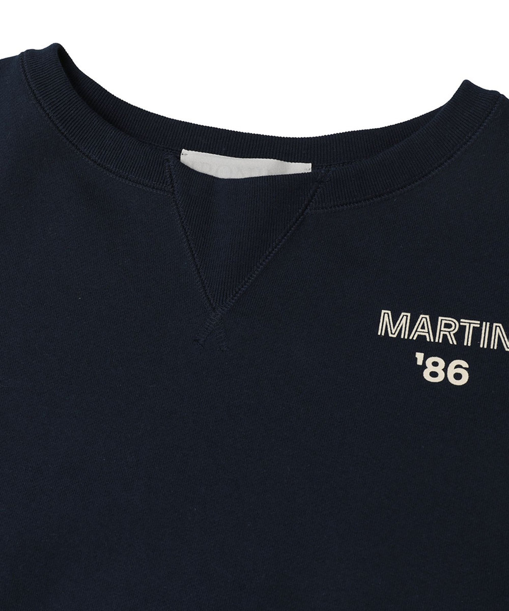 1er Arrondissement ＜IRONING (アイロニング)＞ロゴスウェットショートプルオーバー ネイビー