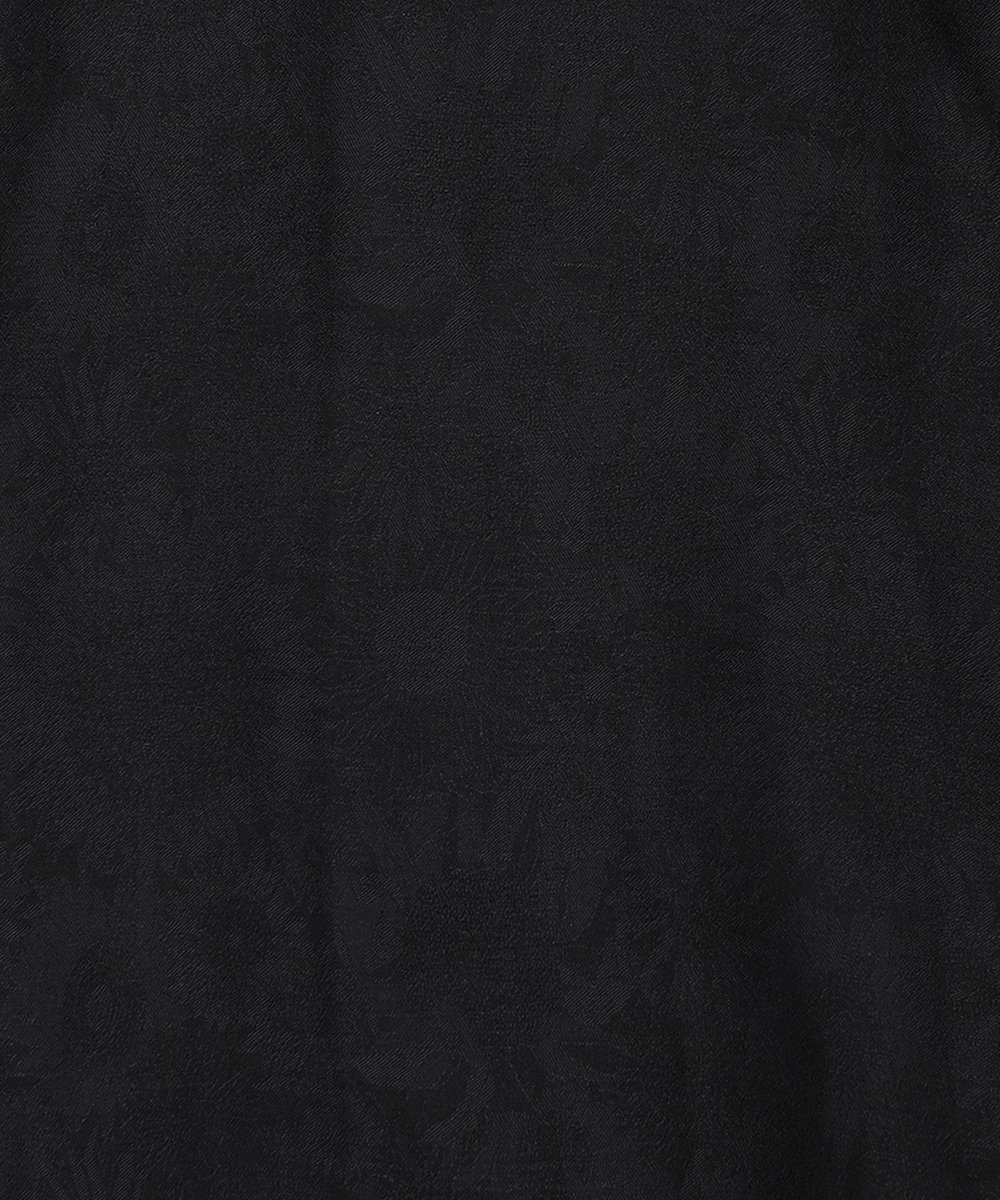 MEN'S BIGI 【LIBERTY/リバティー】フラワージャガードハーフスリーブシャツ ブラック