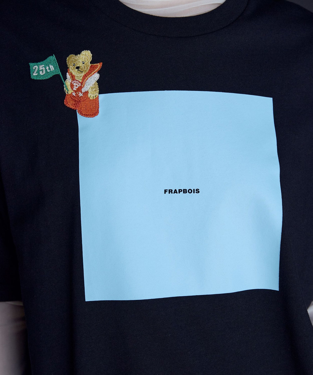FRAPBOIS プリントTシャツ ブラック