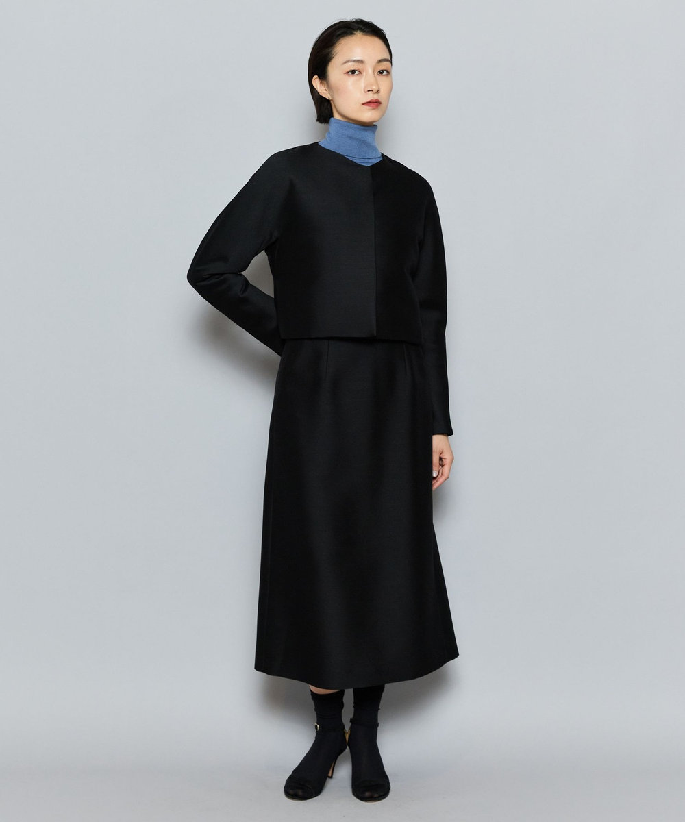 L'EQUIPE COUTURIER シルクウールツイルジャケット ブラック