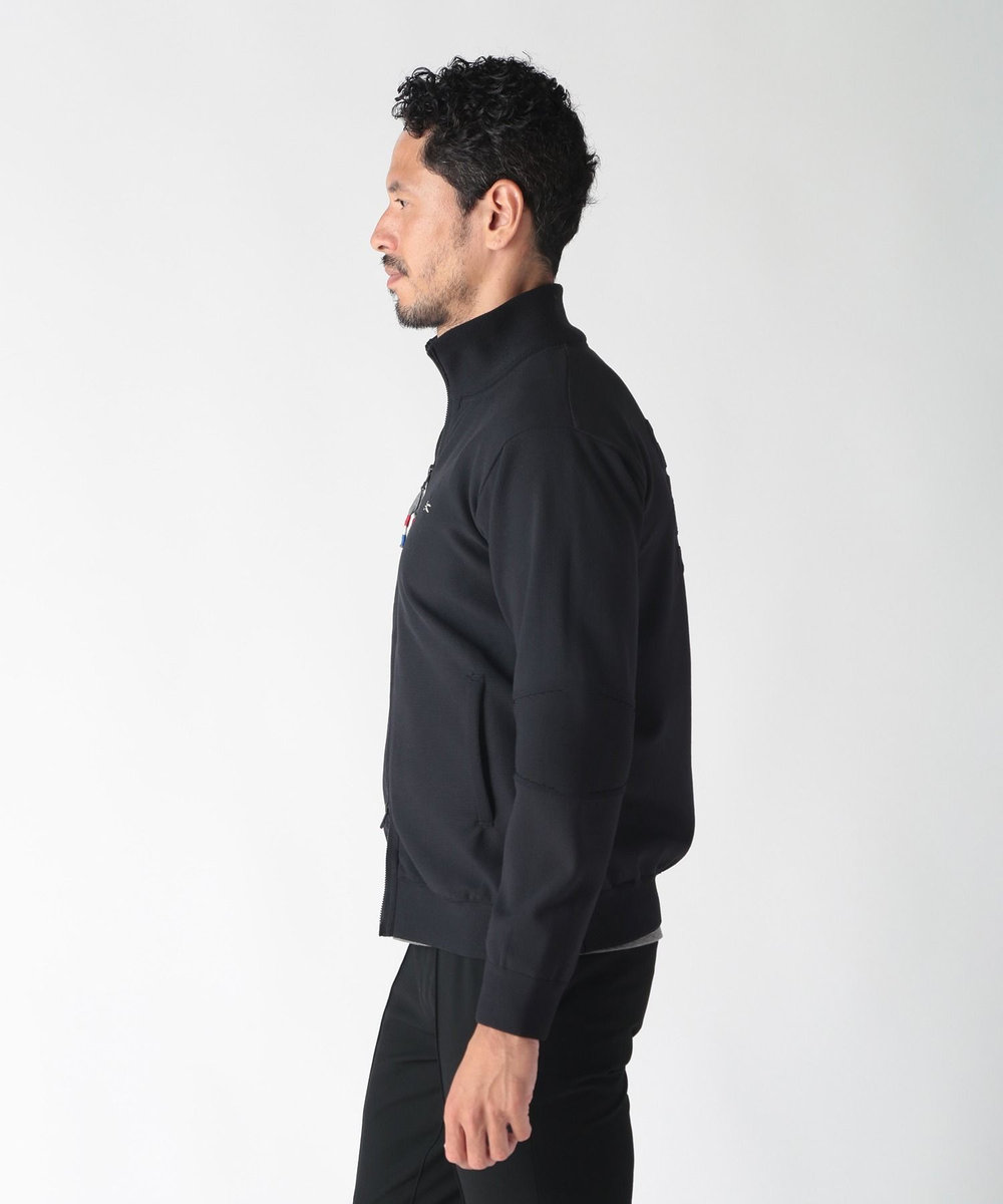 MEN'S BIGI 【DENHAM×MENS BIGI】スタンドニットジップブルゾン ブラック