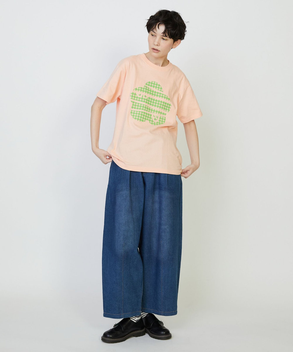 FRAPBOIS ギンガムパーキー Tシャツ ピンク