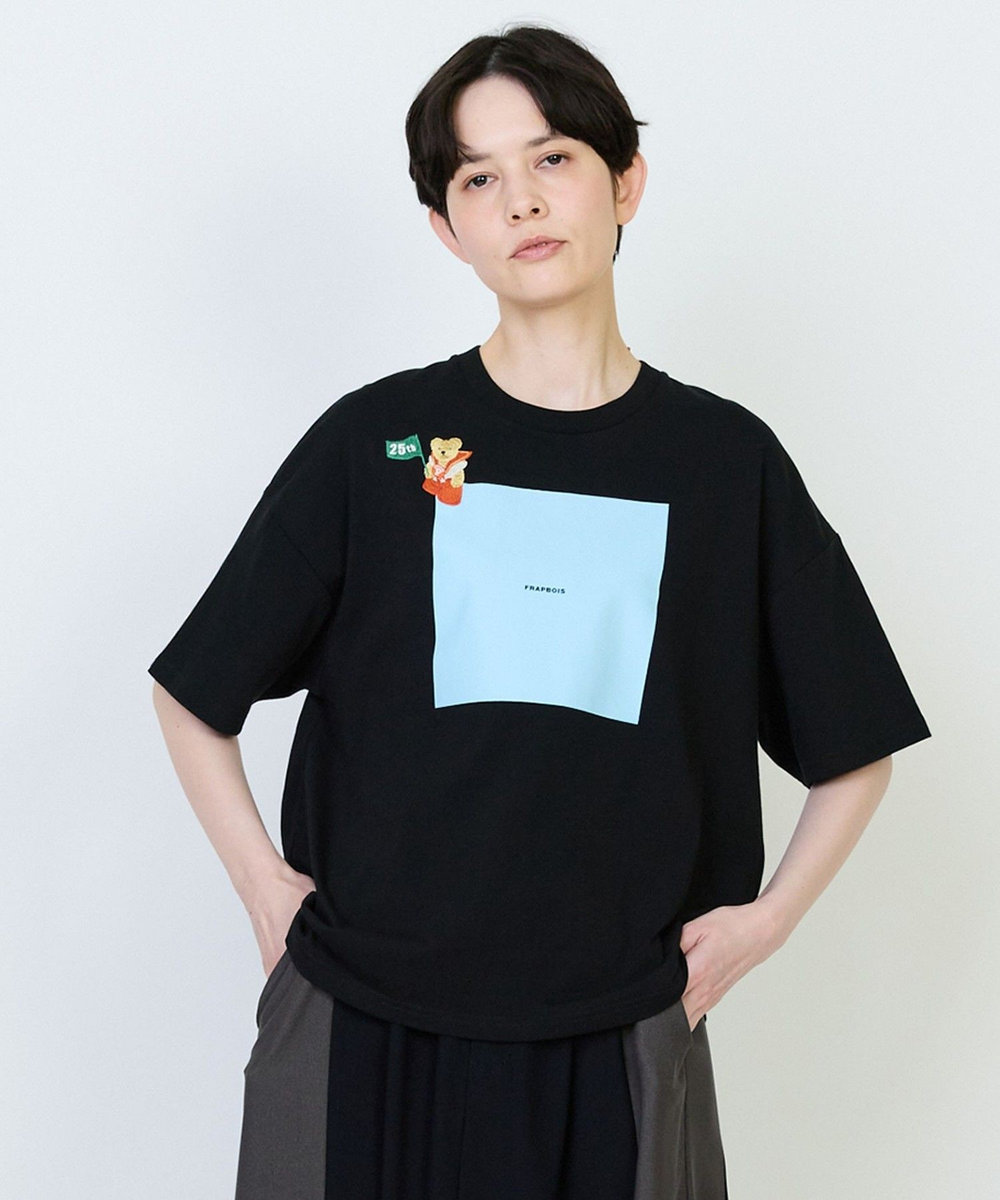 FRAPBOIS プリントTシャツ ブラック