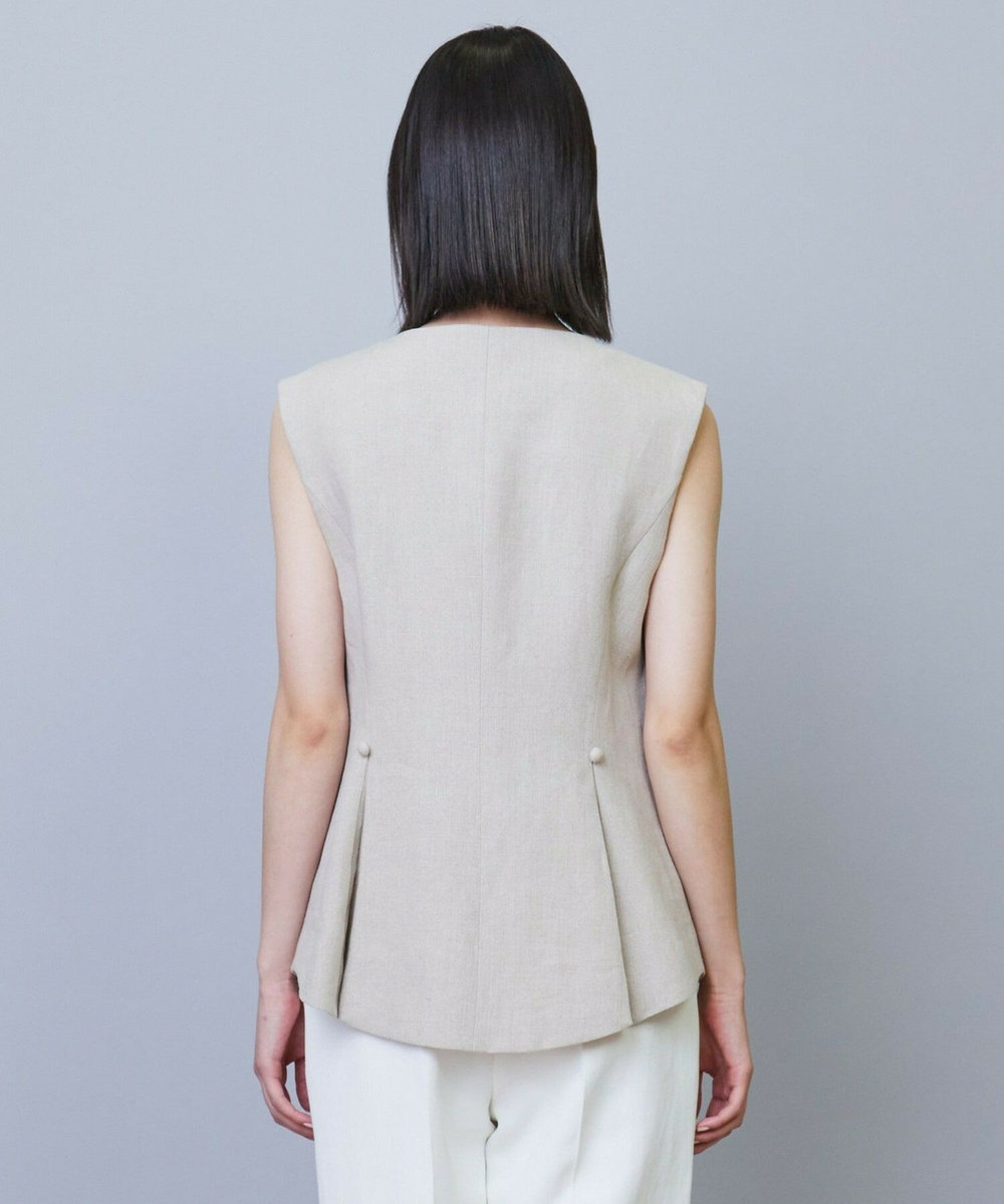L'EQUIPE COUTURIER リネンベスト ベージュ