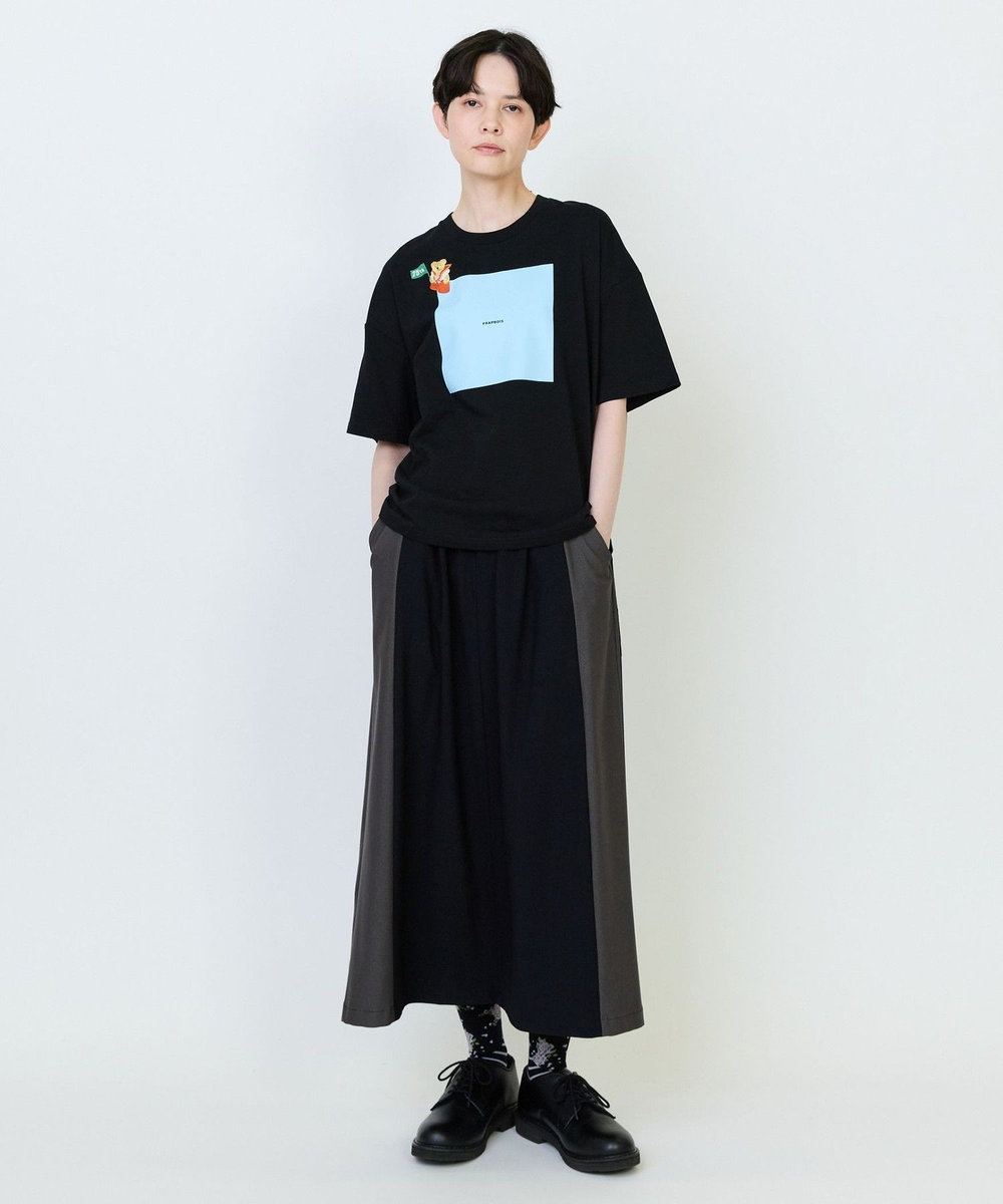 FRAPBOIS プリントTシャツ ブラック