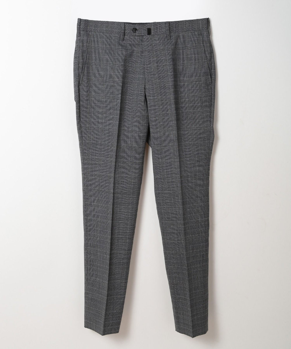 MEN'S BIGI ウールメランジグレンチェックスーツ＜セットアップ＞ グレー