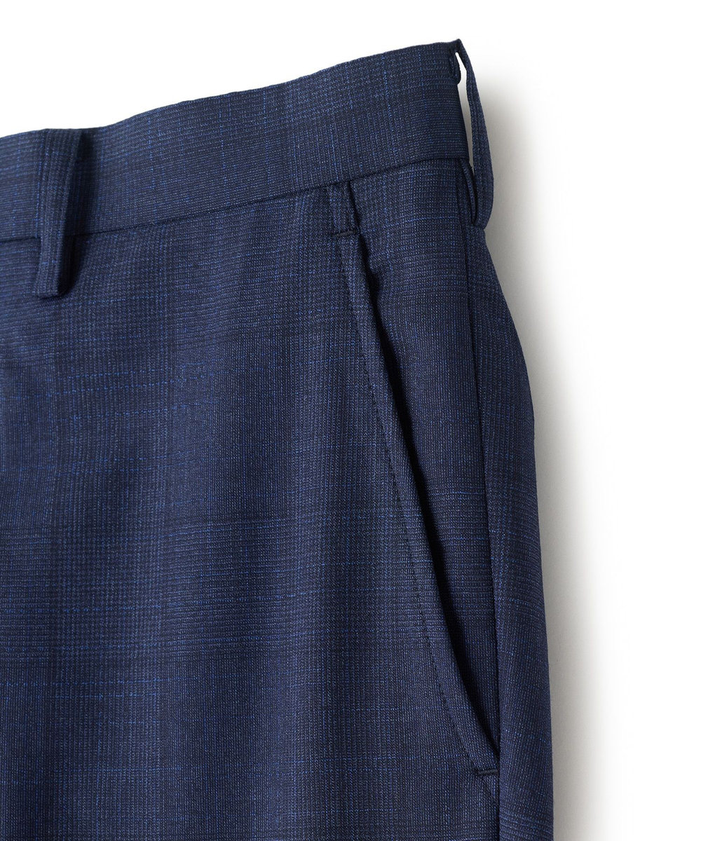 MEN'S BIGI 【Loro Piana/ロロ・ピアーナ】ウール梳毛 グレンチェック柄スーツ ネイビー
