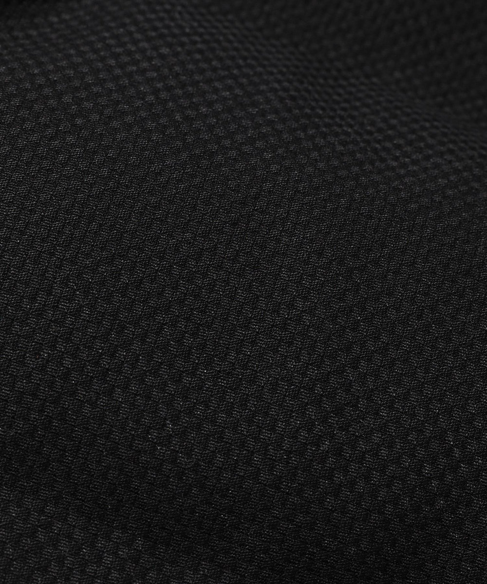 MEN'S BIGI マイクロブロックチェックボリュームネックダウン ブラック系その他