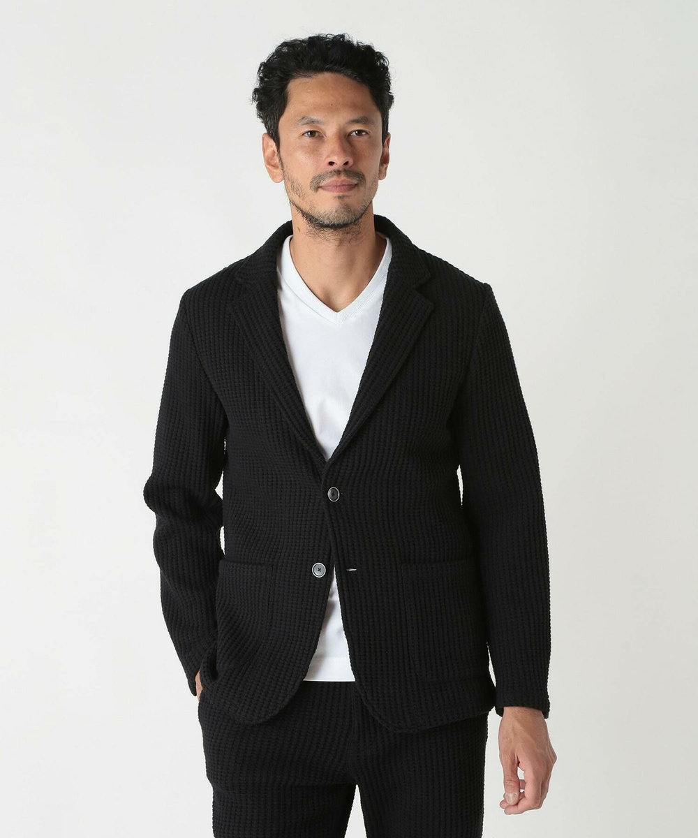 MEN'S BIGI オニワッフルジャケット ブラック