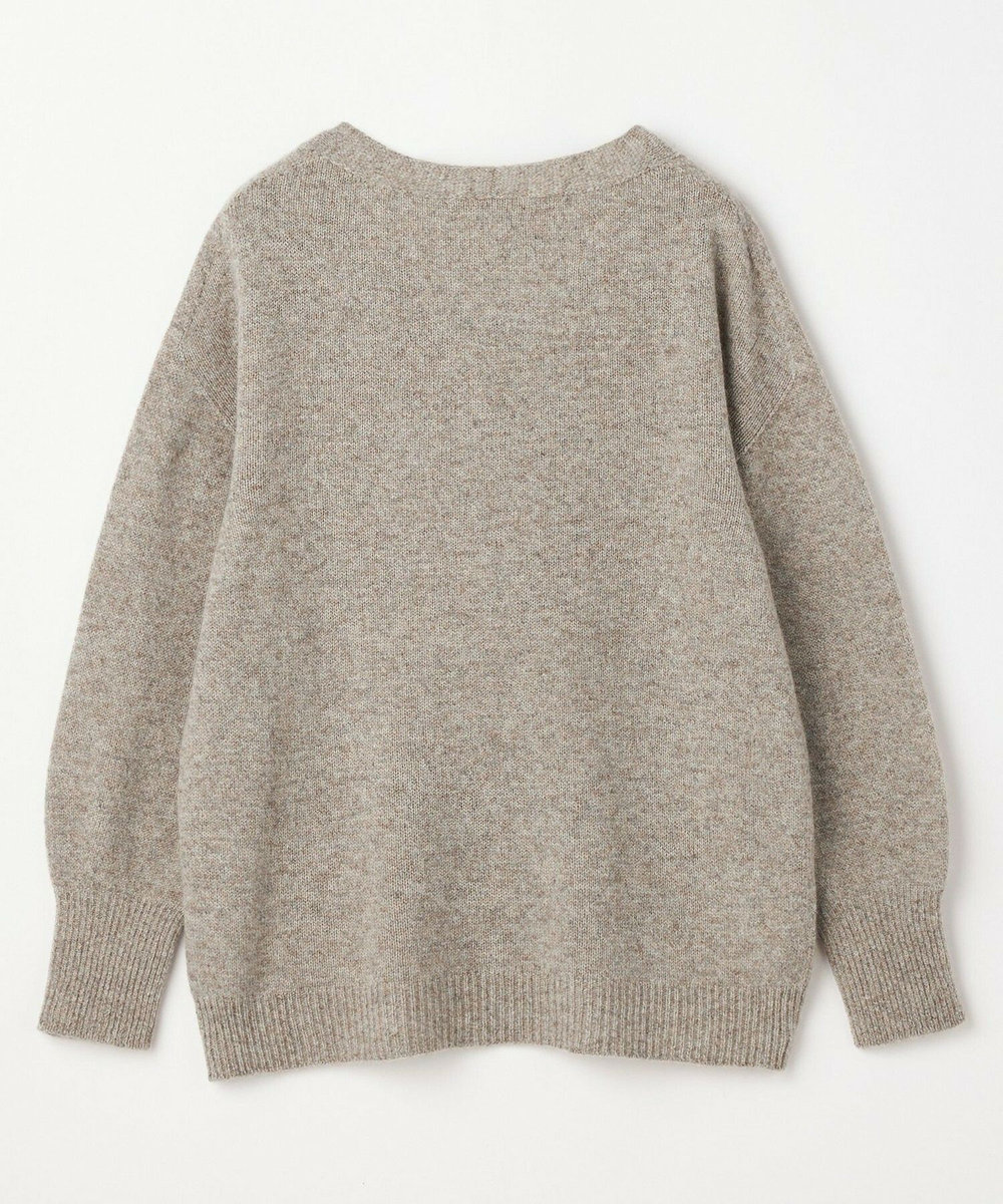 MOGA クーマラムカシミヤＶネックニット ベージュ