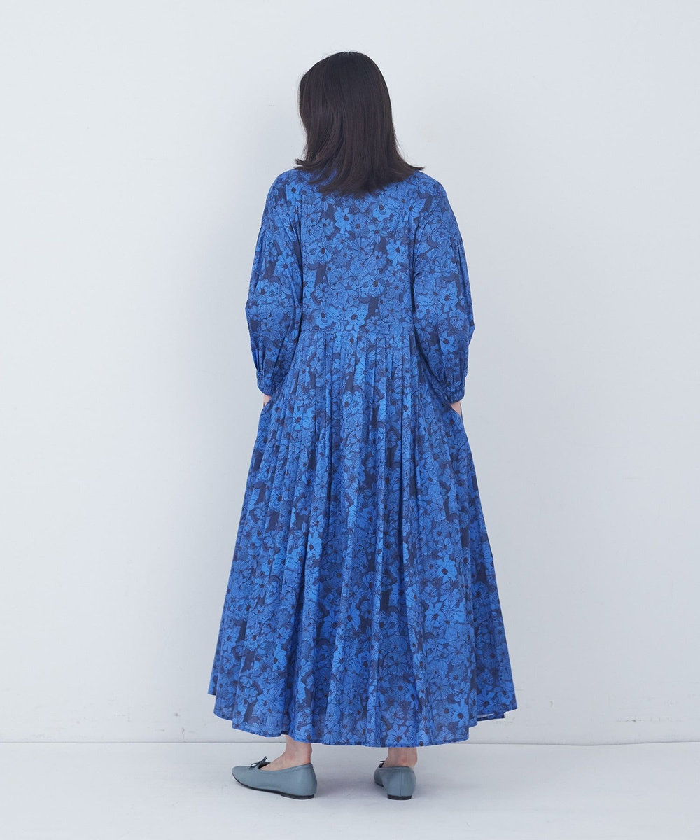 ADIEU TRISTESSE kazumiさんコラボ　リバティプリントワンピース ブルー系その他