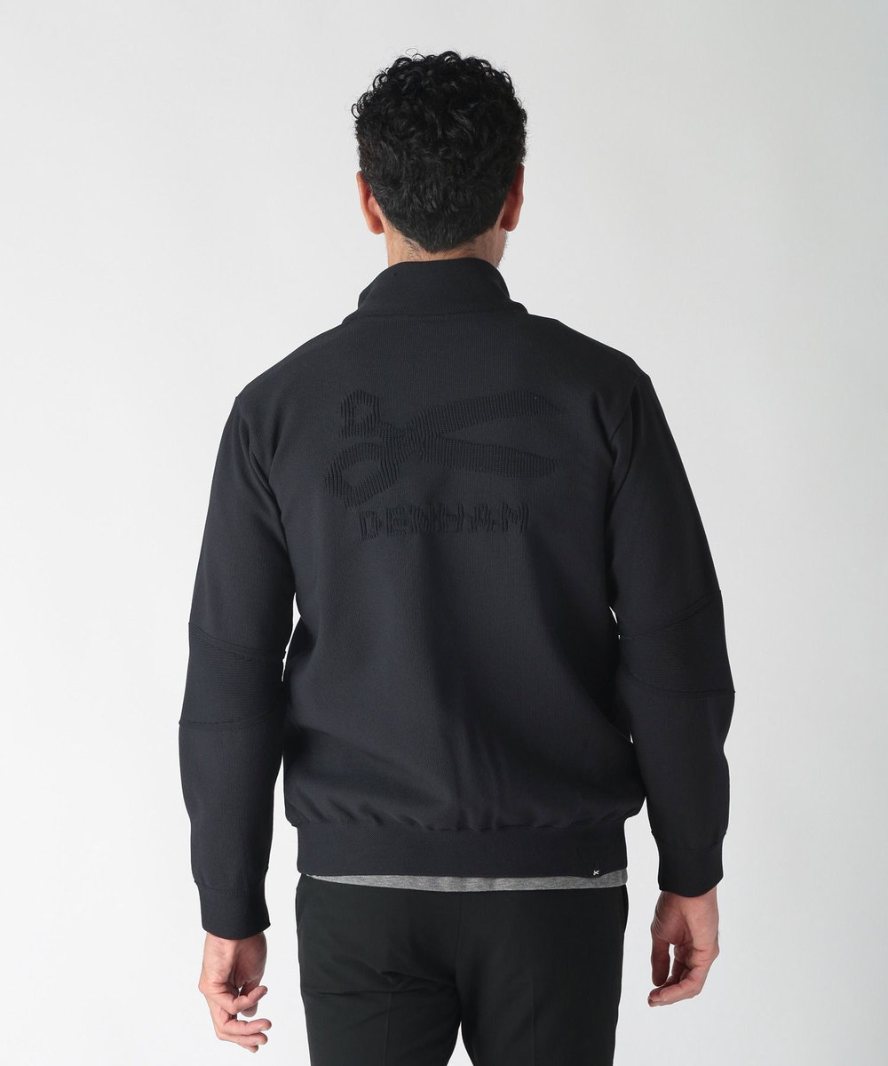 MEN'S BIGI 【DENHAM×MENS BIGI】スタンドニットジップブルゾン ブラック