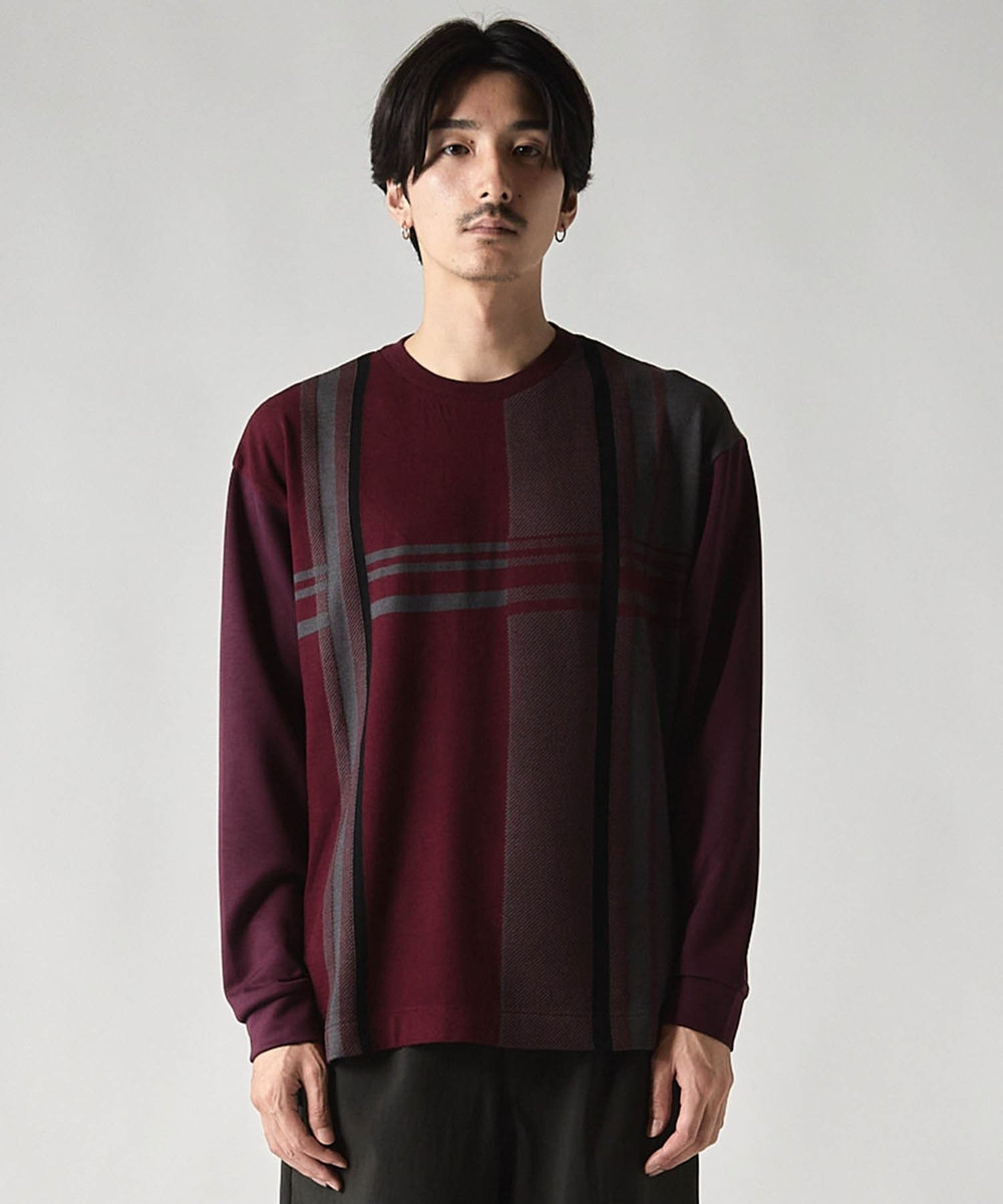 UNION STATION ＊WEB限定 ドッキング キリカエ オーバーロンT ボルドー