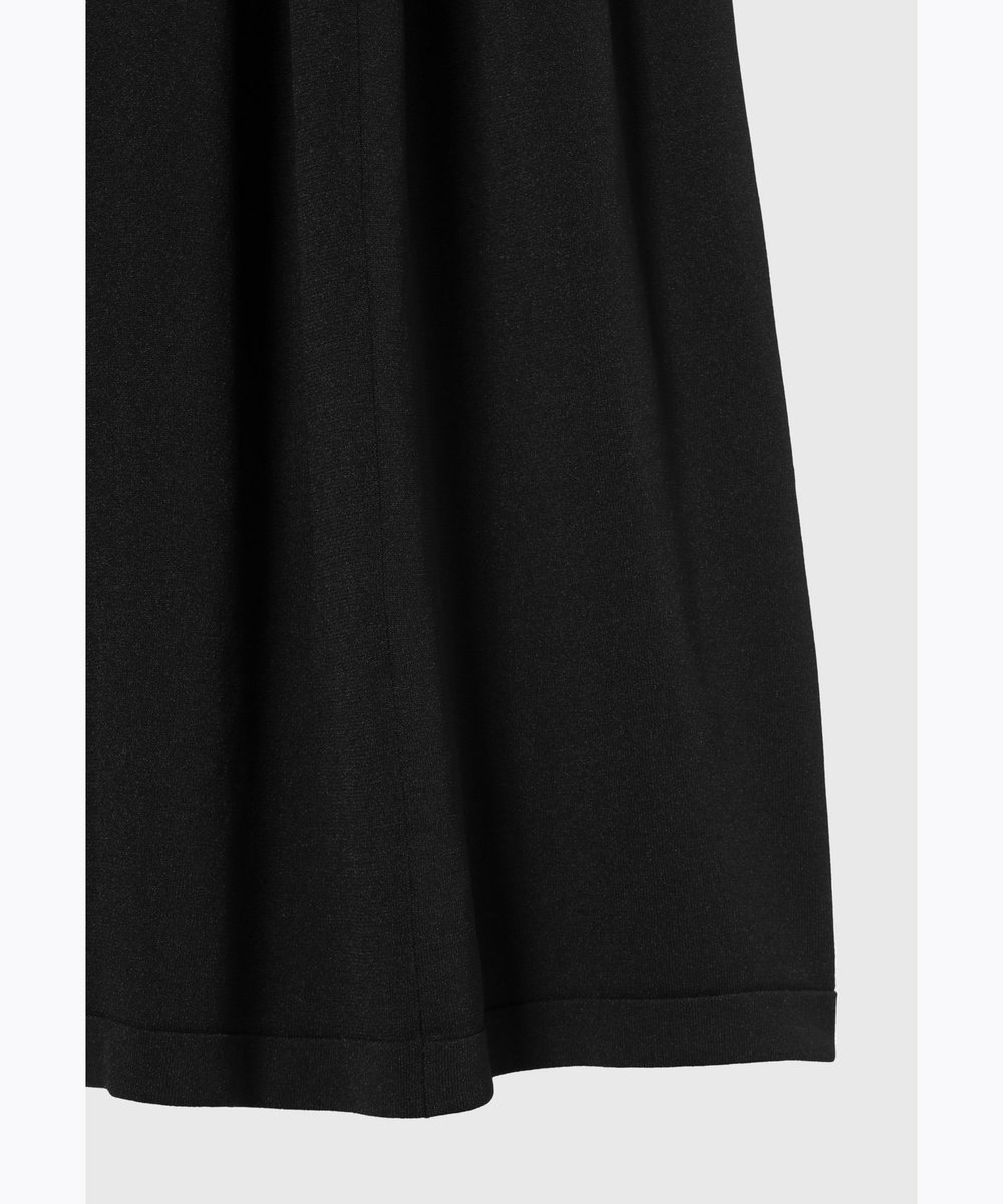 DÉPAREILLÉ POLYESTER JERSEY GATHERED DRESS / ポリエステルジャージーギャザードレス ブラック