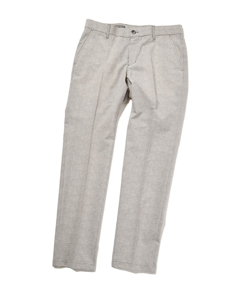 MEN'S BIGI 【ACTIVE TAILOR】COOL DOTSメランジプリントスラックス<セットアップ対応> グレー