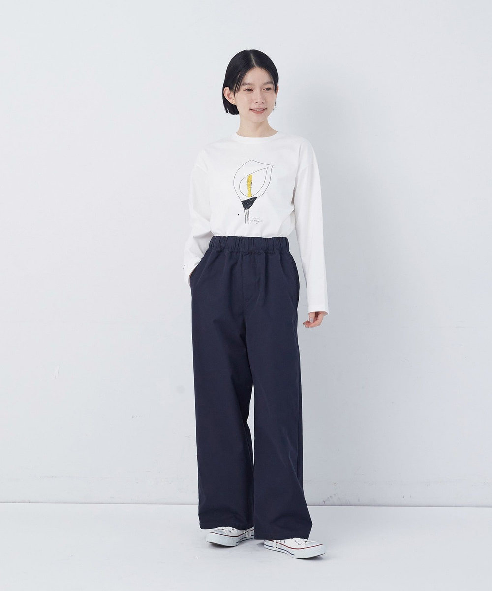 congés payés ADIEU TRISTESSE 【FAVE】ストレートパンツ ネイビー
