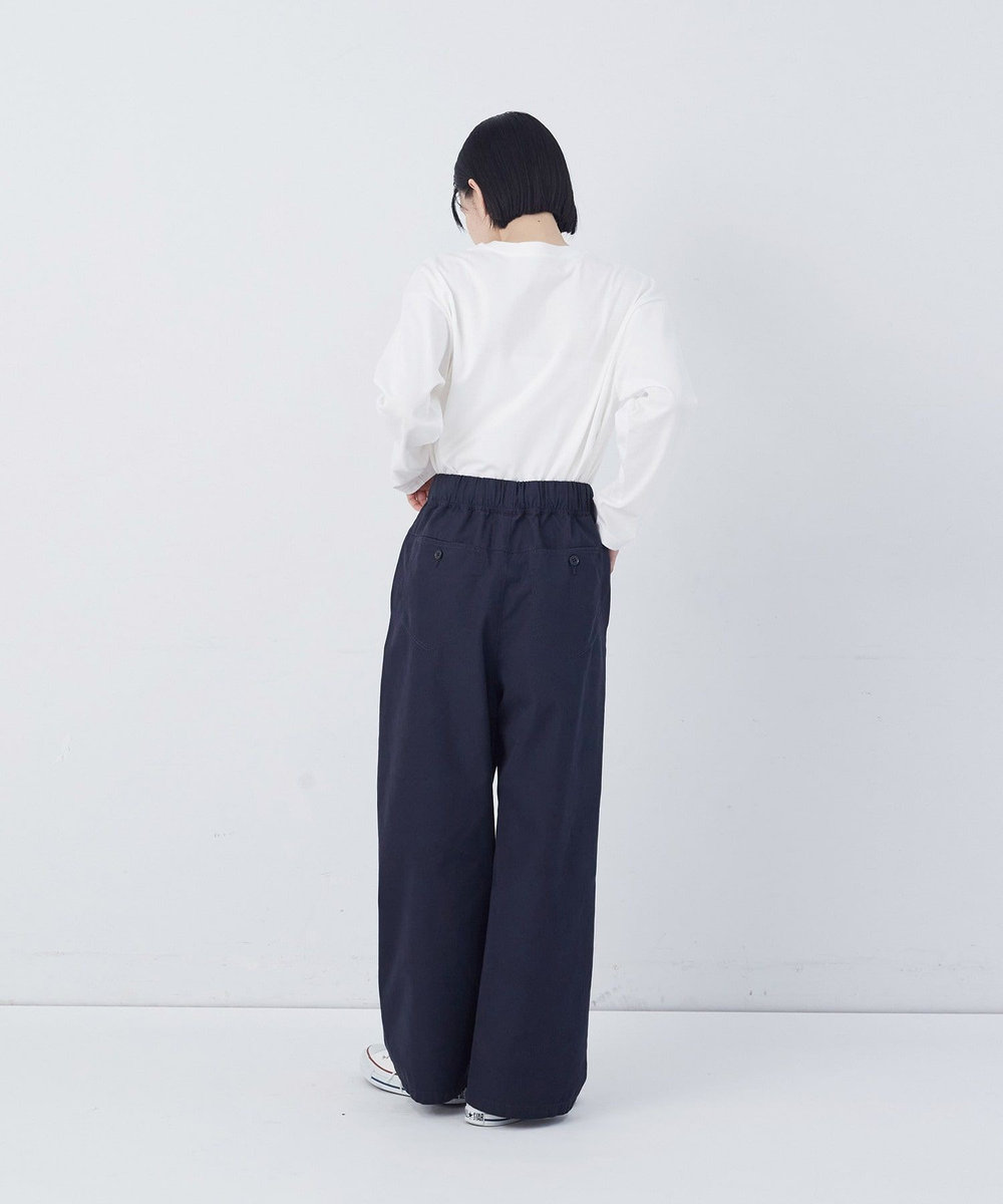 congés payés ADIEU TRISTESSE 【FAVE】ストレートパンツ ネイビー