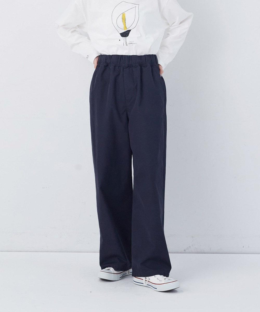 congés payés ADIEU TRISTESSE 【FAVE】ストレートパンツ ネイビー