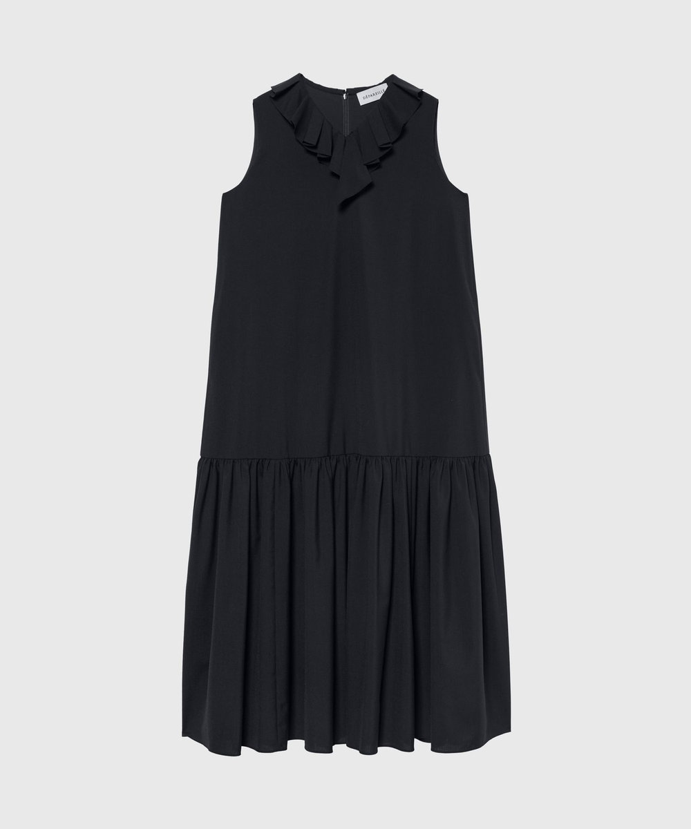 DÉPAREILLÉ TROPICAL WOOL DRESS / トロピカルウールドレス ネイビー