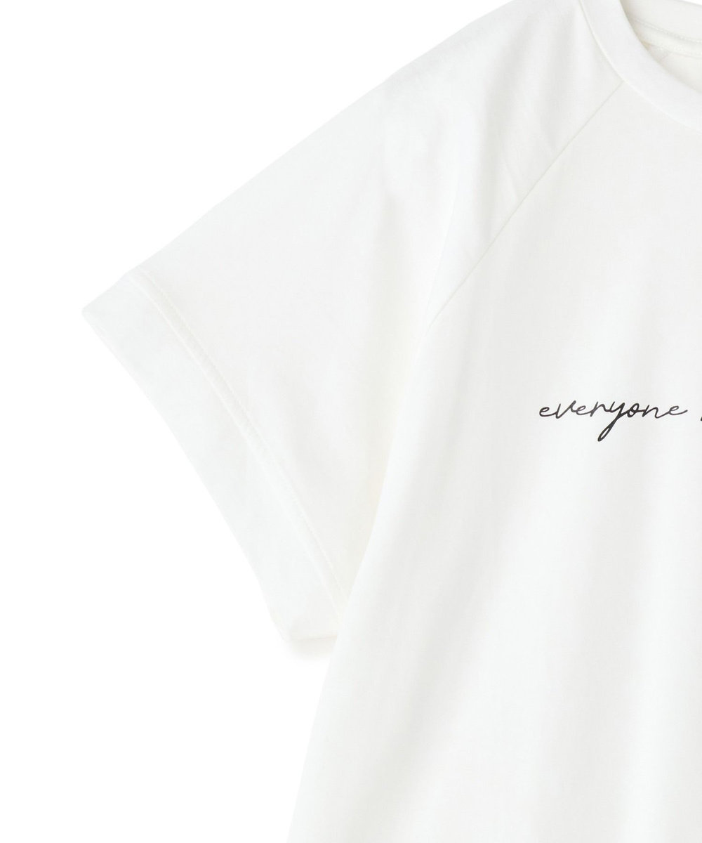 NOWADAYS ドライタッチコットンロゴＴシャツ ホワイト