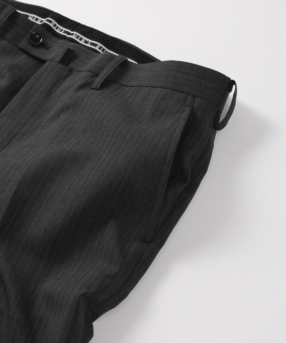MEN'S BIGI ヘリンボーンストライプスーツセットアップ グレー