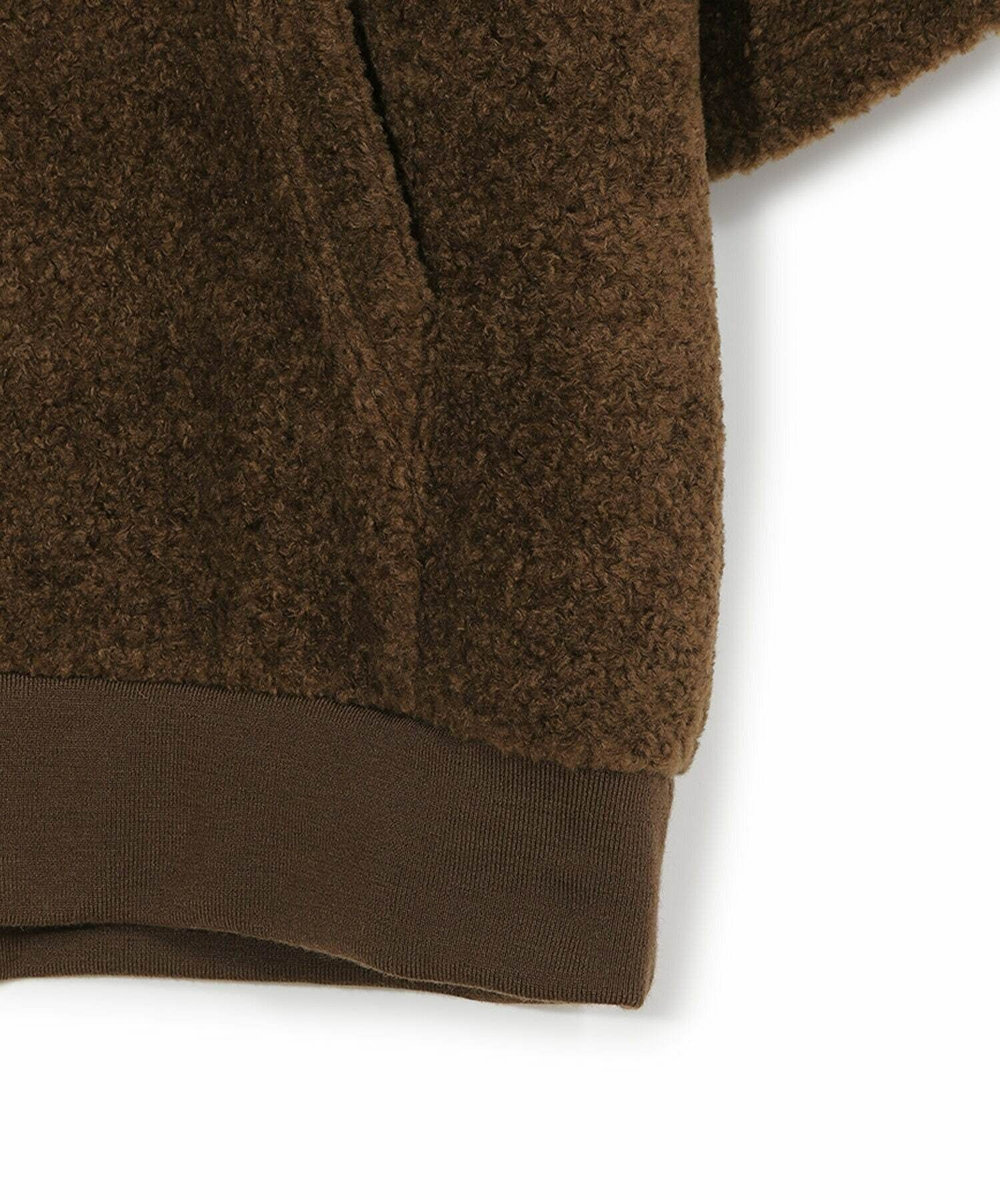 MEN'S BIGI 【50th Anniv . 菊池武夫】WOOL BOA HOODIE ブラウン
