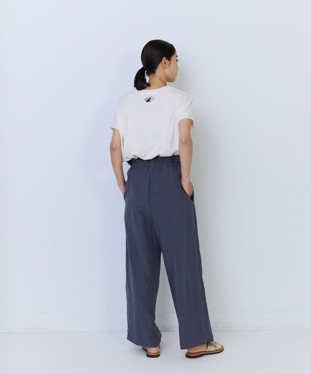ADIEU TRISTESSE ポプリンストレートパンツ チャコールグレー