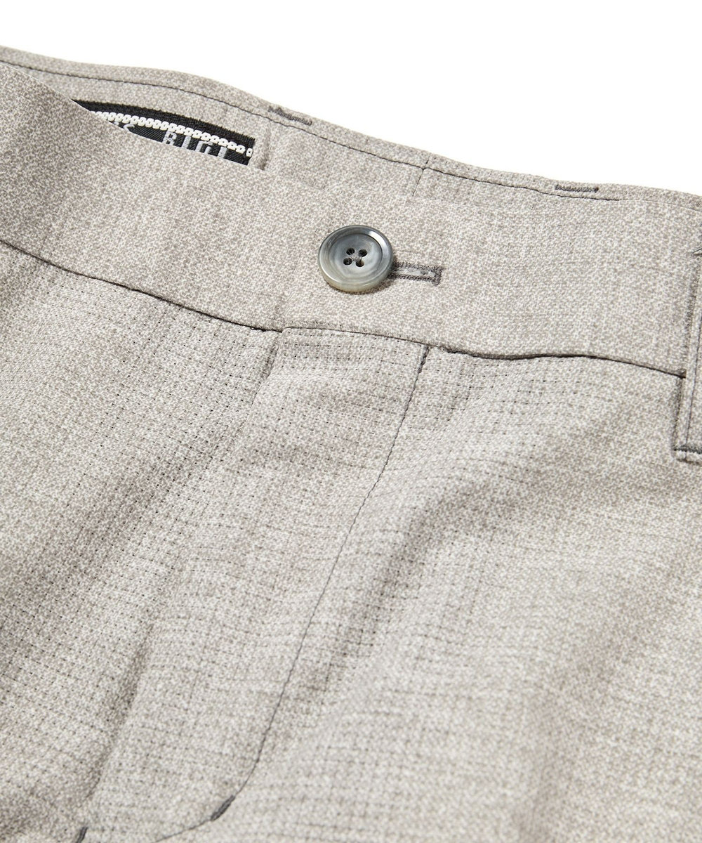 MEN'S BIGI 【ACTIVE TAILOR】COOL DOTSメランジプリントスラックス<セットアップ対応> グレー