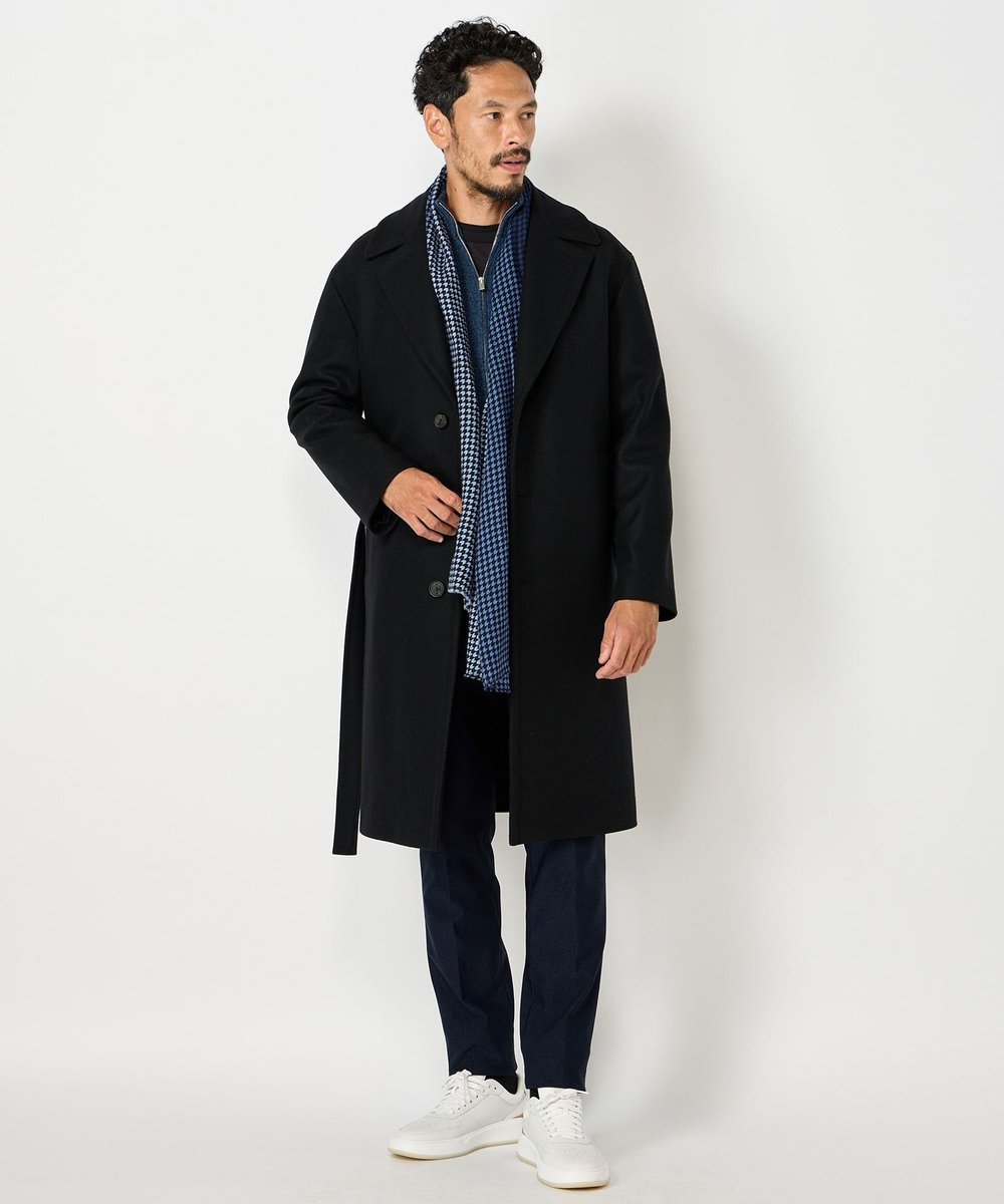 MEN'S BIGI 【hevo別注】ヴァージンウールメルトンチェスターフィールドコート ベージュ