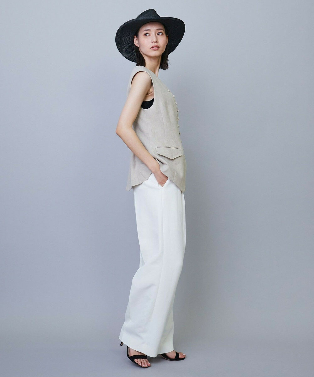 L'EQUIPE COUTURIER リネンベスト ベージュ