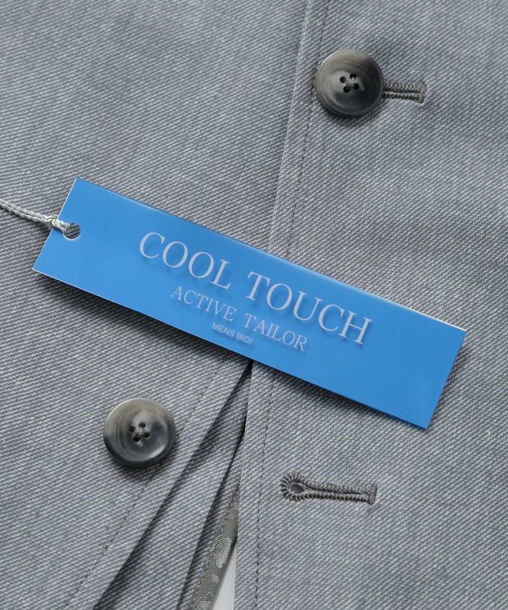 MEN'S BIGI 【ACTIVE TAILOR】COOL TOUCH 接触冷感ハイパーストレッチジャケット ライトグレー