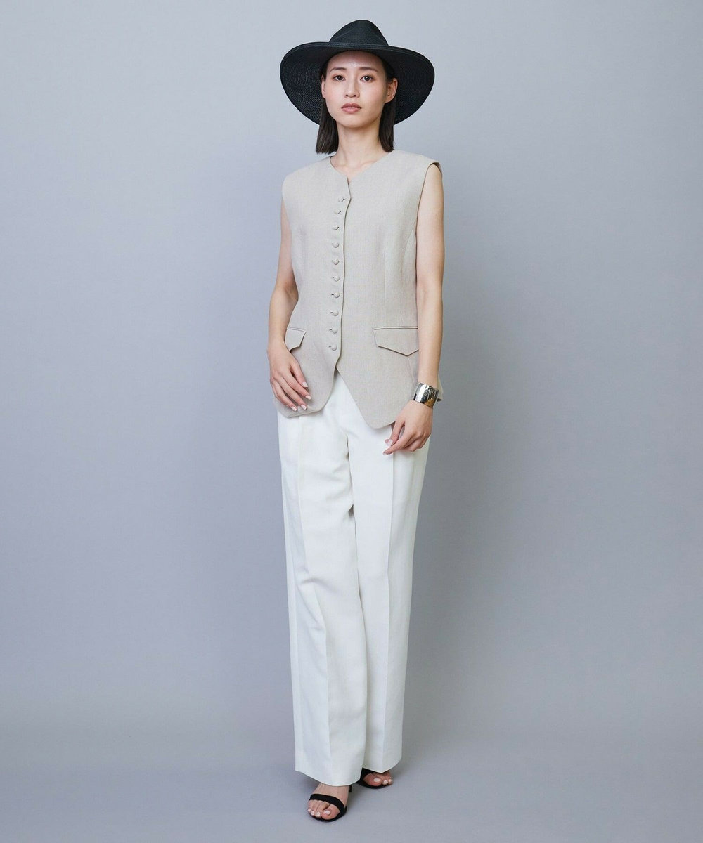 L'EQUIPE COUTURIER リネンベスト ベージュ