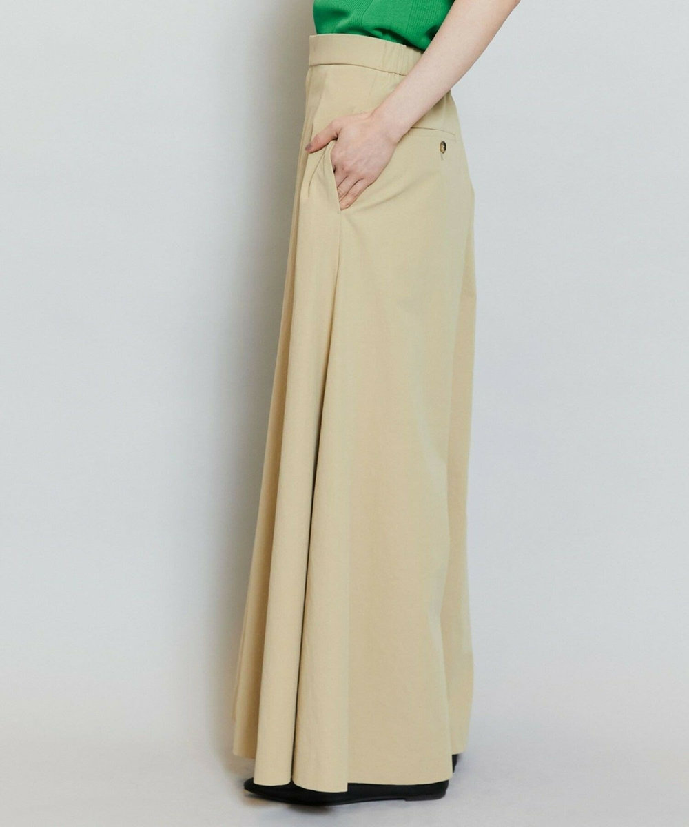 MOGA コンパクトツイルワイドフレアーパンツ ベージュ