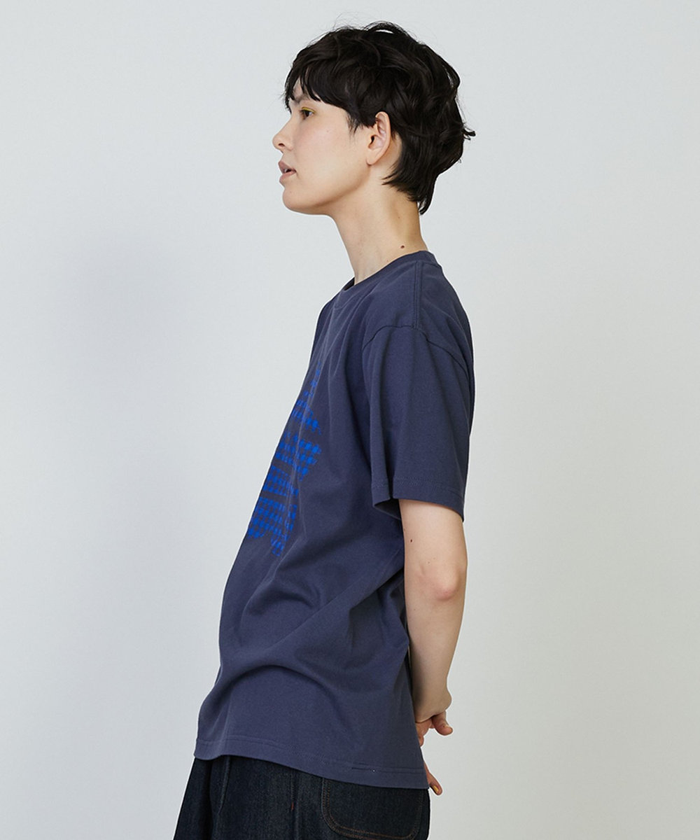 FRAPBOIS ギンガムパーキー Tシャツ ネイビー